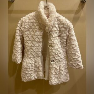 Juicy Couture Kids Cream Textured Jacket With Buttons Size 6 Toddler
